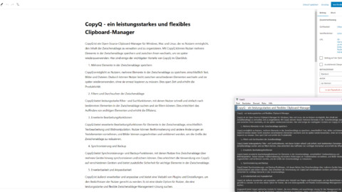 CopyQ – ein leistungsstarker und flexibler Clipboard-Manager